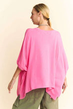 Load image into Gallery viewer, Davi & Dani OVERSIZED Solid Color Top with Azalea Pink