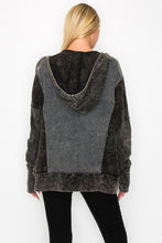 Load image into Gallery viewer, J.Her Pullover Hooded Top in Charcoal Shirts & Tops J.Her