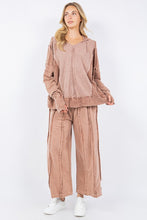 Load image into Gallery viewer, J.Her Pullover Hooded Top in Espresso Shirts & Tops J.Her