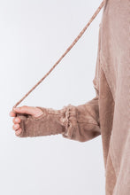 Load image into Gallery viewer, J.Her Pullover Hooded Top in Espresso Shirts & Tops J.Her