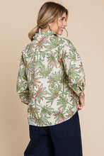 Load image into Gallery viewer, Jodifl Plant Print Button Up Top in Cream/Coral