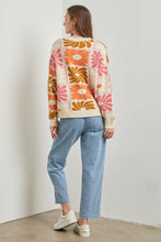Load image into Gallery viewer, Polagram Floral Print Sweater in Cream Multi Shirts & Tops Polagram