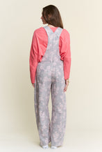 Load image into Gallery viewer, J.nna Floral Print Overalls in Light Grey
