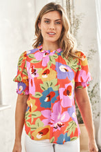 Load image into Gallery viewer, Hailey & Co Floral Print Top in Red
