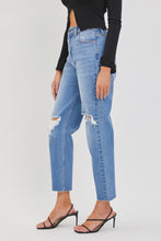 Load image into Gallery viewer, Cello Jeans High Rise Ankle Length Mom Jeans in Medium Denim