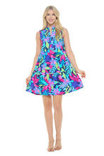 Load image into Gallery viewer, Aryeh "Laison" Sleeveless Tiered Dress in Navy