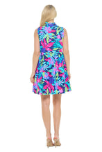 Load image into Gallery viewer, Aryeh "Laison" Sleeveless Tiered Dress in Navy