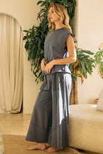 Load image into Gallery viewer, Oddi Solid Color Muscle Top in Charcoal FINAL SALE