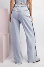 Load image into Gallery viewer, ee:some Stone Washed Distressed Straight Leg Pants in Denim