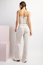 Load image into Gallery viewer, ee:some Stone Washed Distressed Straight Leg Pants in Oatmeal