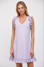 Load image into Gallery viewer, FATE Solid Color Casual Mini Dress in Lilac Breeze