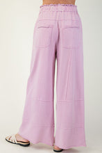 Load image into Gallery viewer, Easel Mineral Washed Terry Knit Pants in Prizm Pink