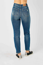 Load image into Gallery viewer, Judy Blue High Waisted Tummy Control Slim Fit Jeans in Dark Denim Pants Judy Blue