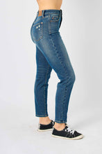 Load image into Gallery viewer, Judy Blue High Waisted Tummy Control Slim Fit Jeans in Dark Denim Pants Judy Blue