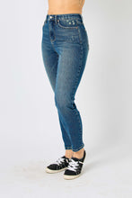 Load image into Gallery viewer, Judy Blue High Waisted Tummy Control Slim Fit Jeans in Dark Denim Pants Judy Blue