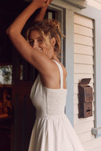 Load image into Gallery viewer, In February Fit & Flare Linen Mini Dress in Oatmeal Dress In February