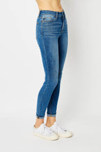 Load image into Gallery viewer, Judy Blue High Waisted Denim Cuffed Skinny Jeans in Medium Wash Pants Judy Blue