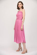 Load image into Gallery viewer, FATE Solid Color Pleated Midi Dress in Wild Rose
