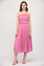 Load image into Gallery viewer, FATE Solid Color Pleated Midi Dress in Wild Rose