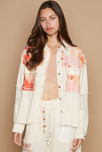Load image into Gallery viewer, POL Mixed Print and Denim Jacket in Cream Multi
