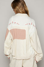 Load image into Gallery viewer, POL Oversized Crochet and Embroidery Jacket in Ivory Jacket POL Clothing