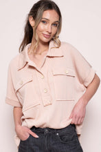 Load image into Gallery viewer, Hailey & Co. Solid Color Ribbed Knit Top in Taupe
