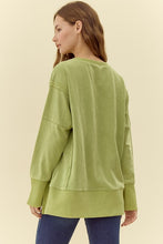 Load image into Gallery viewer, Jodifl Solid Color OVERSIZED Sweatshirt in Avocado