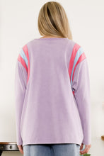Load image into Gallery viewer, BlueVelvet Solid Color Top with Contrasting Color Details in Lavender
