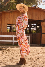 Load image into Gallery viewer, Oddi Floral Print Maxi Dress in Olive Multi