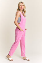 Load image into Gallery viewer, J.Her Mineral Washed Jumpsuit in Bubble Gum FINAL SALE