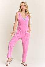 Load image into Gallery viewer, J.Her Mineral Washed Jumpsuit in Bubble Gum FINAL SALE