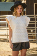 Load image into Gallery viewer, Oddi Solid Color Textured Top in Off White