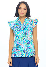 Load image into Gallery viewer, Aryeh "Alana" Polo Top in White Shirts & Tops Aryeh