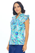 Load image into Gallery viewer, Aryeh "Alana" Polo Top in White Shirts & Tops Aryeh