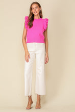 Load image into Gallery viewer, Lumiere Solid Color Sleeveless Sweater Top in Hot Pink FINAL SALE