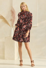 Load image into Gallery viewer, Oddi Ethnic Boho Print Dress in Black Multi