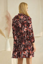 Load image into Gallery viewer, Oddi Ethnic Boho Print Dress in Black Multi