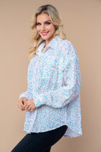 Load image into Gallery viewer, White Birch Knit Solid Color Velvet Sequin Top in White