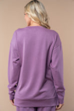 Load image into Gallery viewer, White Birch Solid Color Scuba Knit Top in Dusty Lilac