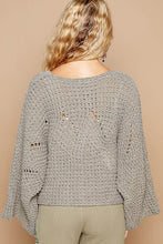 Load image into Gallery viewer, POL Solid Color SEMI-CROPPED Chenille Sweater in Olive