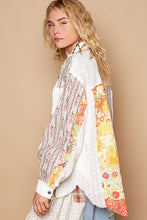Load image into Gallery viewer, POL Mix N Match Eyelet Lace and Floral Woven Top in Off White Multi
