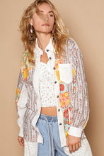 Load image into Gallery viewer, POL Mix N Match Eyelet Lace and Floral Woven Top in Off White Multi