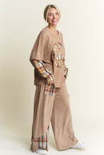 Load image into Gallery viewer, J.Her Layered Top with Peace Sign Patch in Latte
