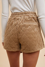 Load image into Gallery viewer, AnnieWear Quilted Textured Velvet Skort in Taupe