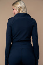 Load image into Gallery viewer, White Birch Lightweight Knit Solid Color CROPPED Jacket in Black