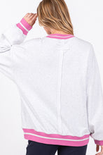 Load image into Gallery viewer, Sage+Fig Daisy Applique Patch Sweatshirt in Heather Gray