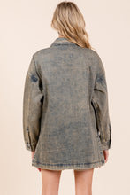 Load image into Gallery viewer, Mittoshop OVERSIZED Denim Jacket in Mud Denim