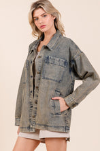 Load image into Gallery viewer, Mittoshop OVERSIZED Denim Jacket in Mud Denim