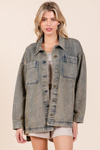 Load image into Gallery viewer, Mittoshop OVERSIZED Denim Jacket in Mud Denim