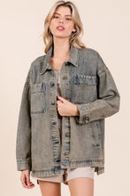 Load image into Gallery viewer, Mittoshop OVERSIZED Denim Jacket in Mud Denim